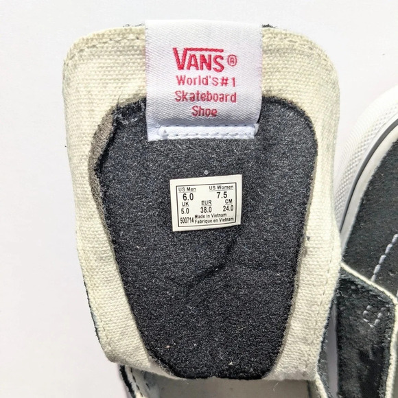 VANS ‘Off The Wall’ Sk8 Hi Custom Aurora Design Black Suede Sneakers - Picture 5 of 10